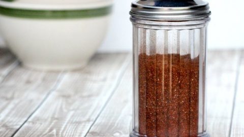 seasoning in a glass jar