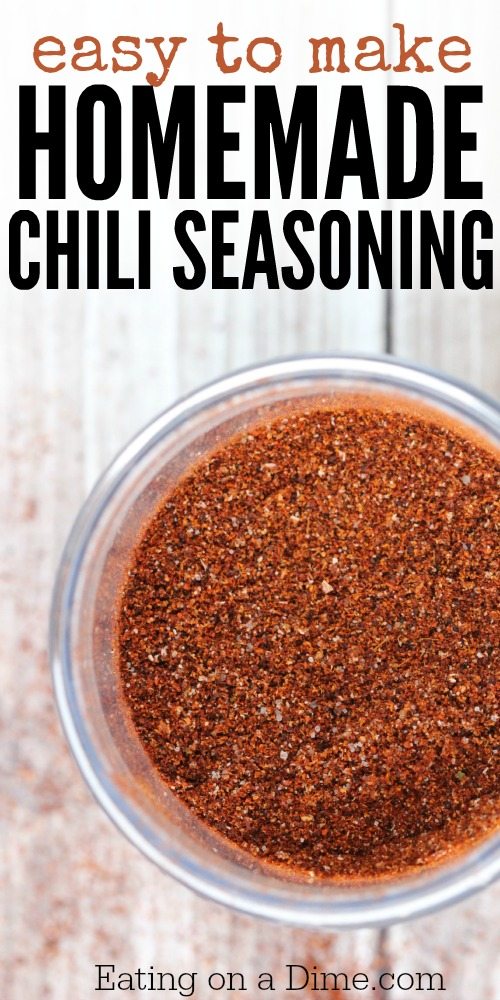 Save money and make homemade chili seasoning. Not only is it super easy but it tastes amazing and takes just a few minutes.