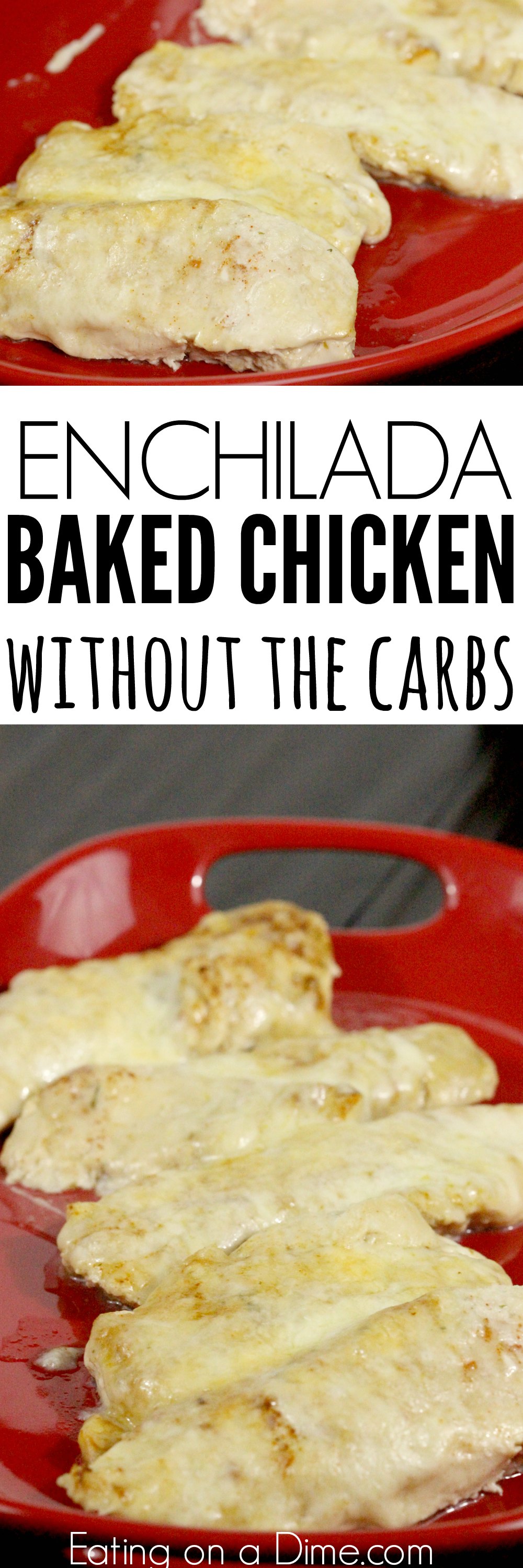 Try this easy low carb recipe, Baked Enchilada Chicken. Enjoy all the flavor of chicken enchilada bake without the carbs. Try baked enchilada chicken today! 