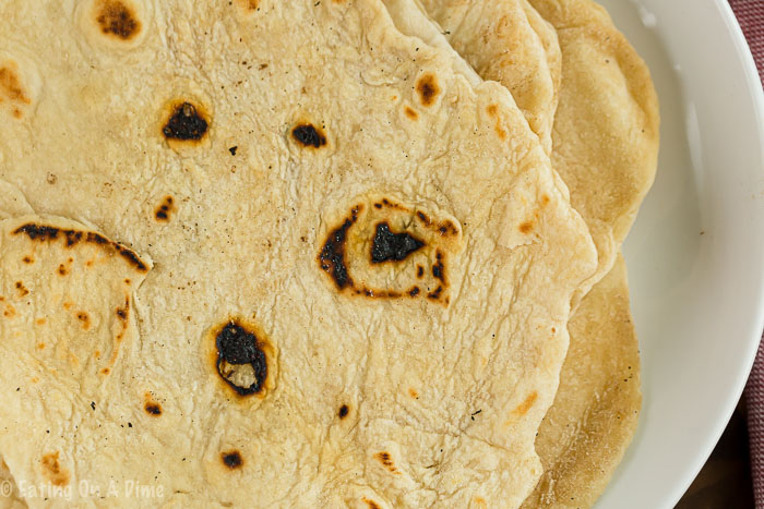 We have the best flour tortilla recipe that is super easy. You probably already have all of the ingredients on hand to make these. Give it a try today!