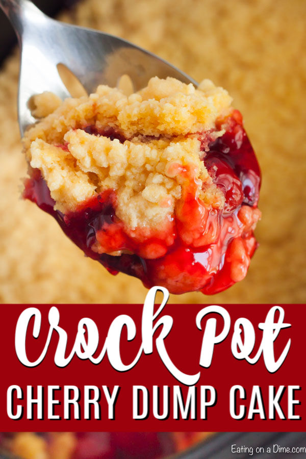 Crock Pot Cherry Dump Cake Recipe is so easy with only 3 ingredients. Cherries and the best topping come together for a recipe that will melt in your mouth.