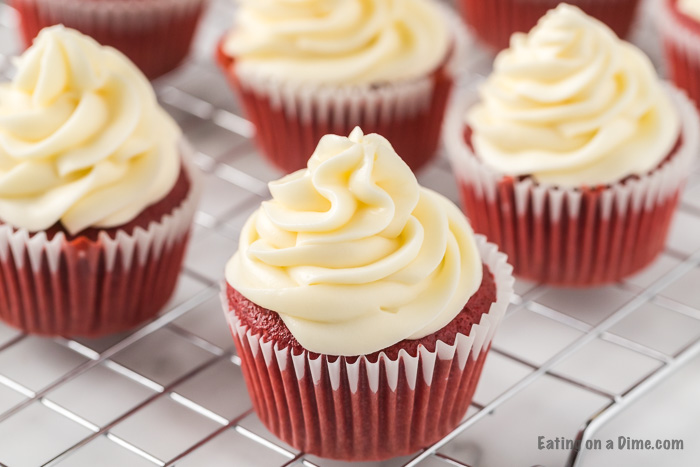 We have the best red velvet cupcake recipe and it is super easy. It is so moist and delicious and everyone loves cupcakes!