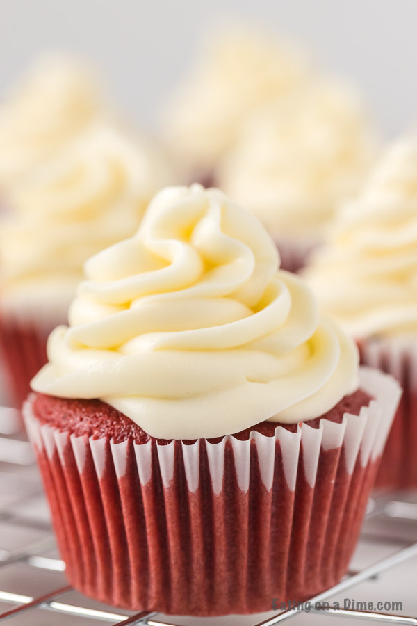 We have the best red velvet cupcake recipe and it is super easy. It is so moist and delicious and everyone loves cupcakes!