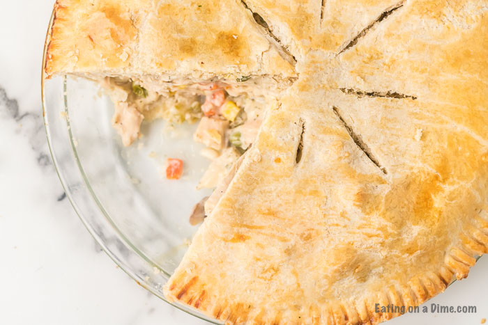 Double crust chicken pot pie is loaded with chicken, veggies and a flaky crust. Anytime you want comfort food, give this easy recipe a try.

