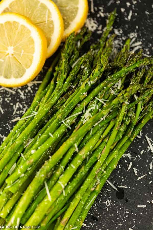 Oven roasted parmesan asparagus is the perfect side dish that is ready in just minutes. It is so flavorful that even your kids will love it. 