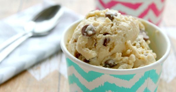 Satisfy your sweet tooth with this easy Chocolate chip cookie dough frozen yogurt recipe. You are going to be shocked how amazing this is.