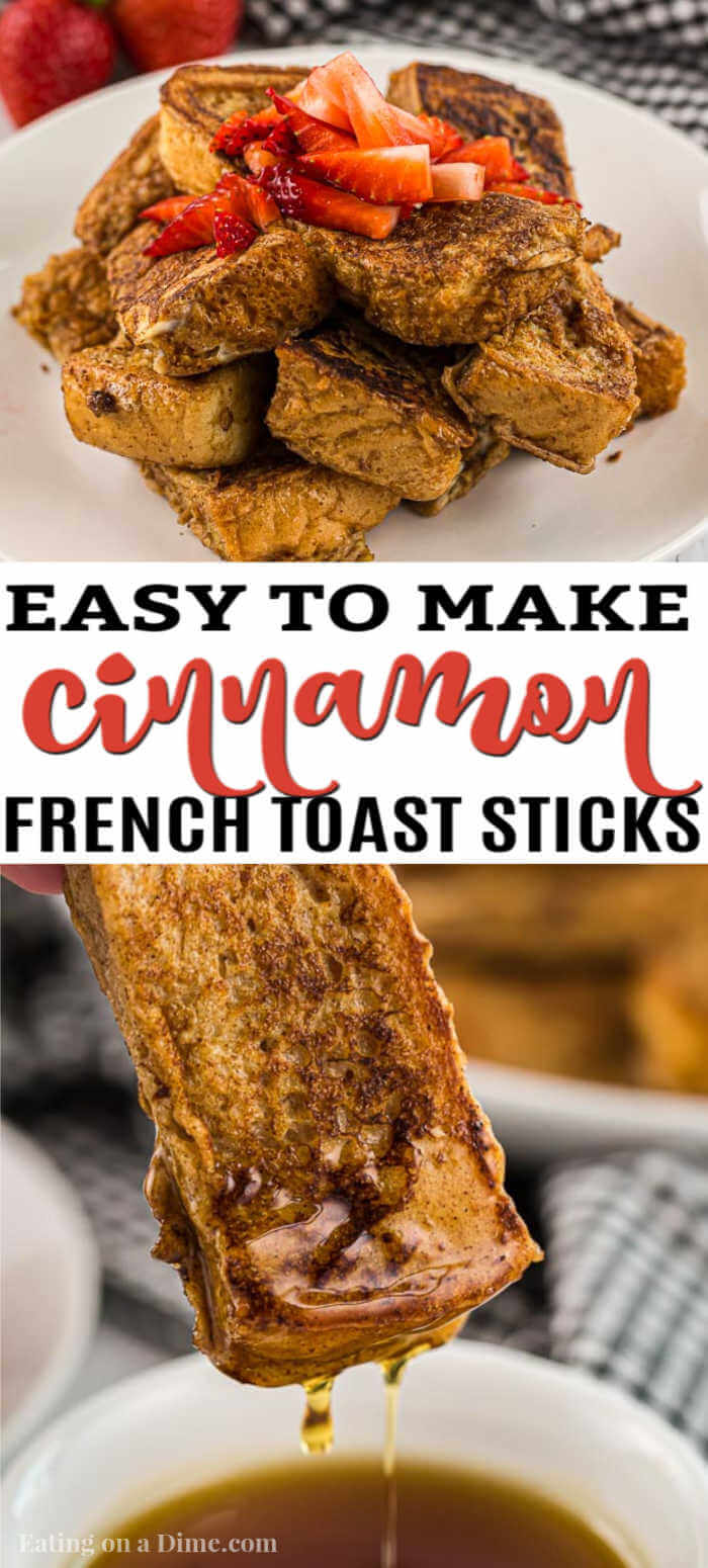 This French Toast Sticks recipe is easy to make and the entire family loves it. They're also freezer friendly for those hectic mornings!