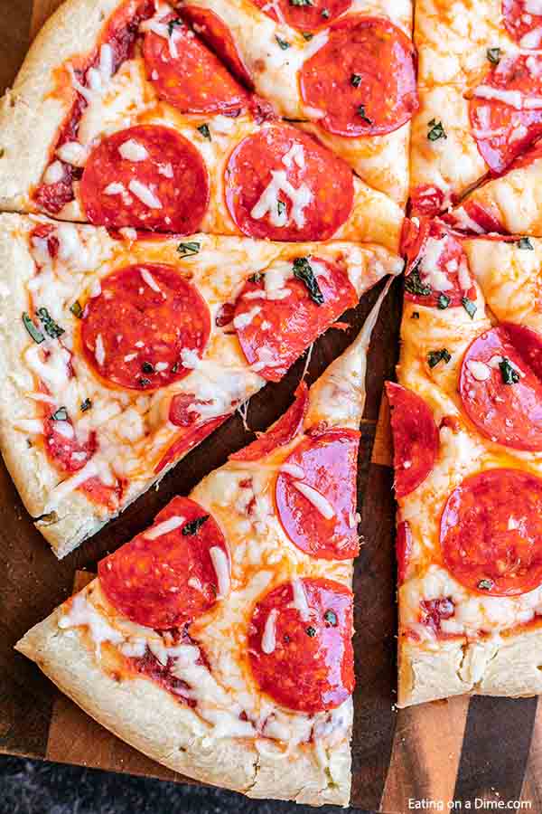 Close up image of Grilled Pepperoni Pizza