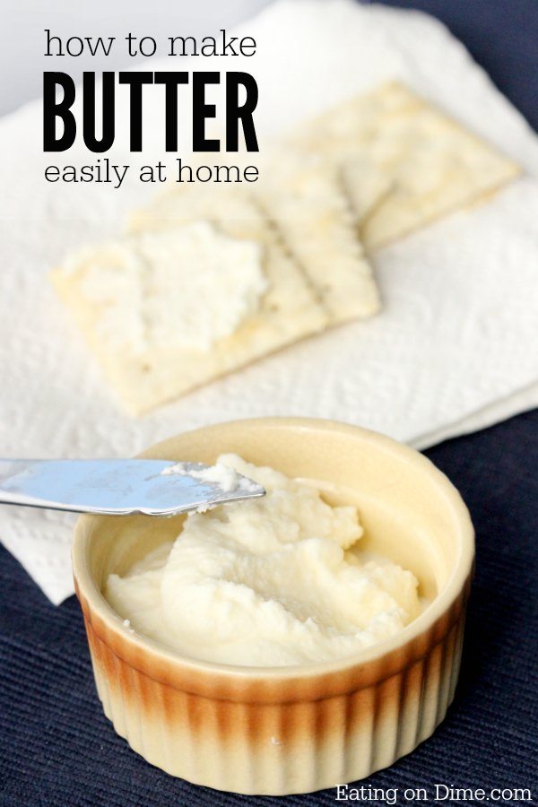 How to make butter with heavy cream
