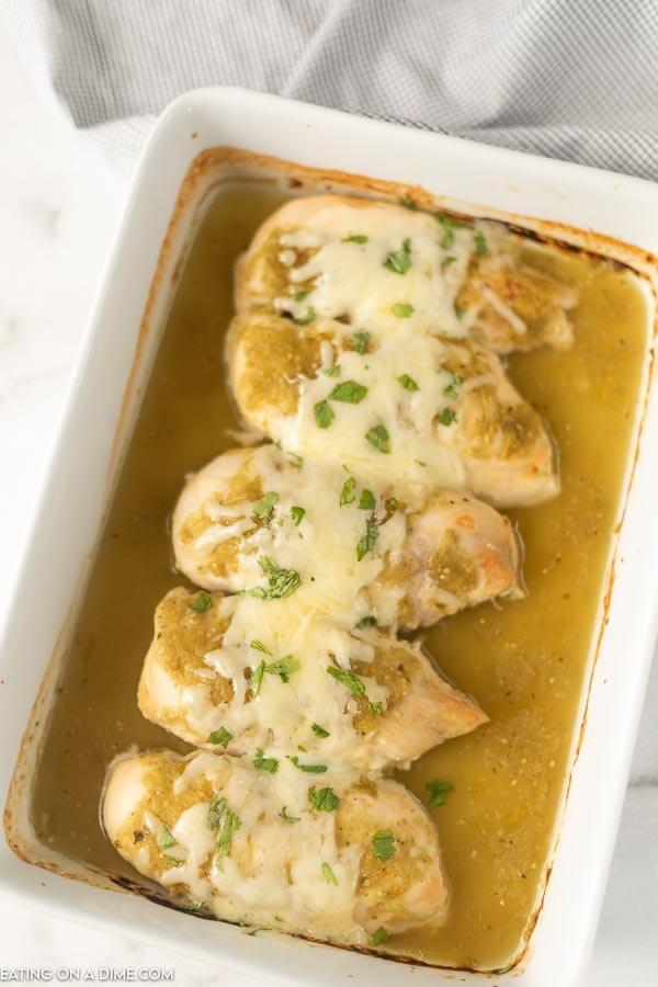 Salsa verde chicken is so easy to make. You only need 2 to 3 ingredients and the flavor is amazing. The sauce is delicious on everything. 