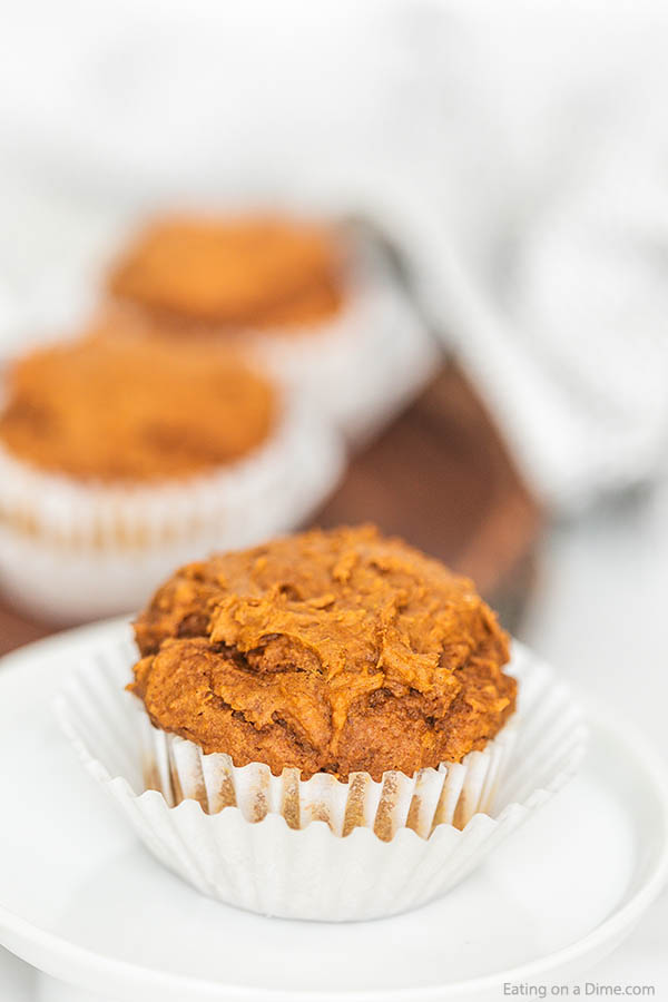 Try this easy 2 ingredient pumpkin muffins recipe! It satisfies all of your pumpkin cravings and is amazing! It doesn't get much easier than this!
