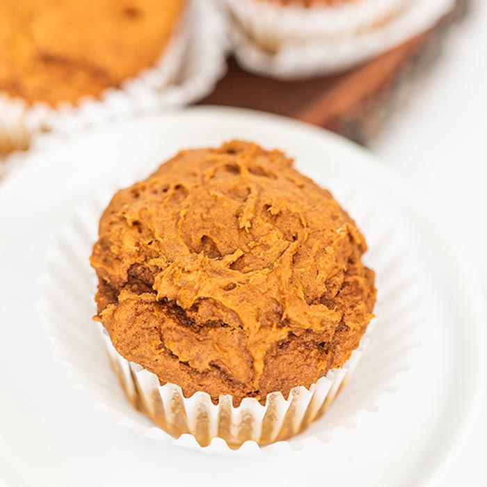 Try this easy 2 ingredient pumpkin muffins recipe! It satisfies all of your pumpkin cravings and is amazing! It doesn't get much easier than this!