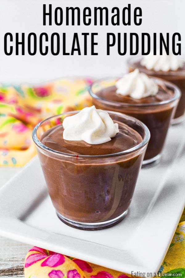 homemade chocolate pudding 
