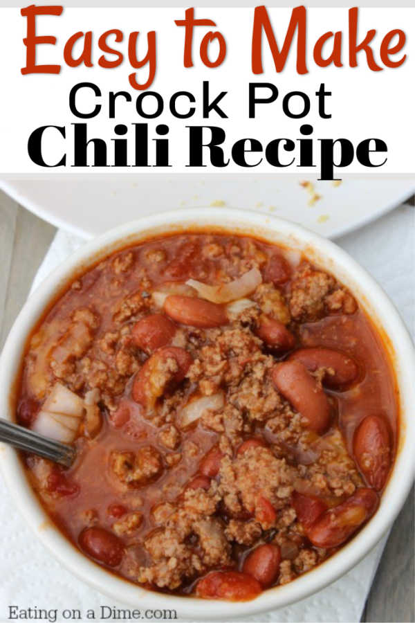 Easy Crock Pot Chili Recipe - Simple