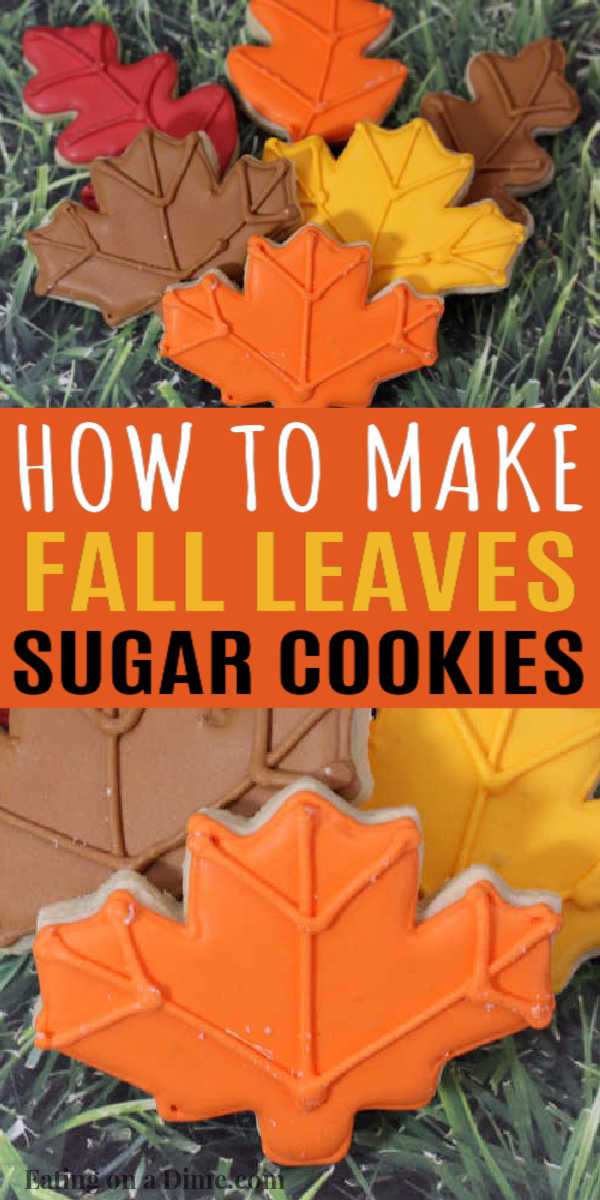fall leaves sugar cookies