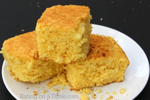 Sweet Honey Corn Bread Recipe - Eating on a Dime