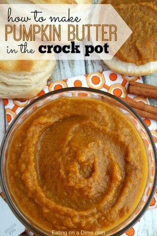 This Crock Pot Pumpkin Butter Recipe is so easy to make. It is the perfect pumpkin recipe for Fall. Your family will love Homemade Pumpkin Butter Recipe. 