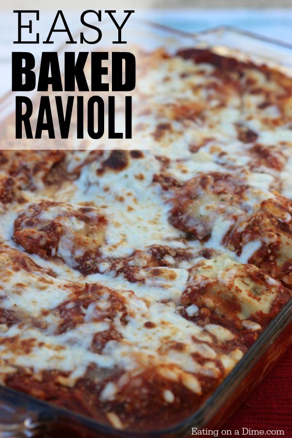 Easy baked Ravioli Recipe - Easy casserole recipes