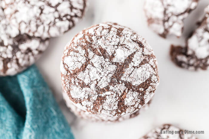 Close up of brownie cookies. 