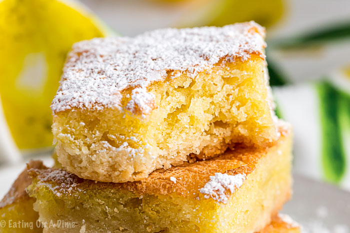 This easy lemon bars recipe is so simple to make and they turn out delicious. You get the perfect balance of sweet and tangy for the best lemon flavor. 