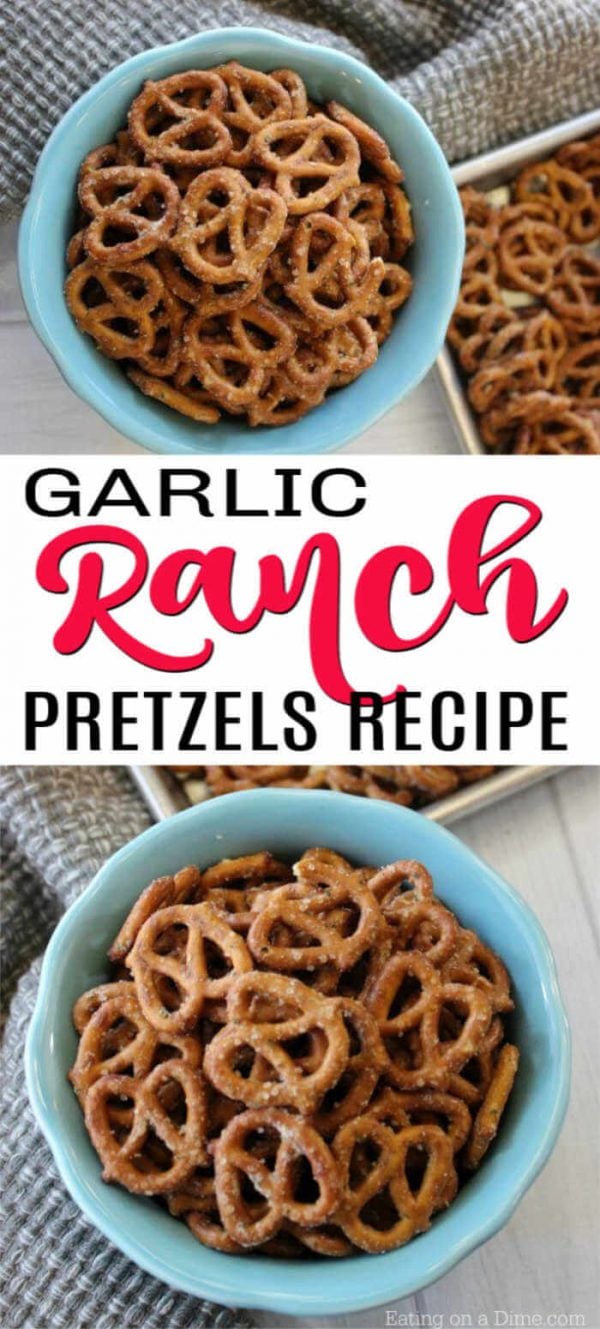 Garlic Ranch Pretzels Recipe Easy Ranch Seasoned Pretzels