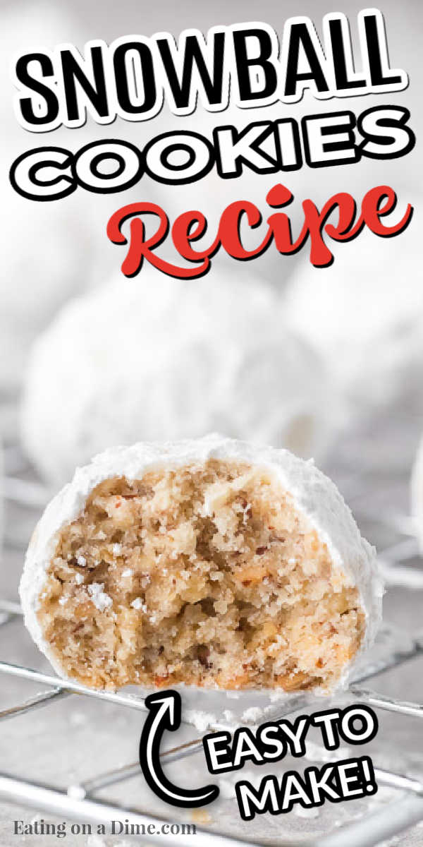 Your family will go crazy over this Snowball cookies recipe. Each bite is buttery and delicious with lots of powdered sugar. They are quick and easy.