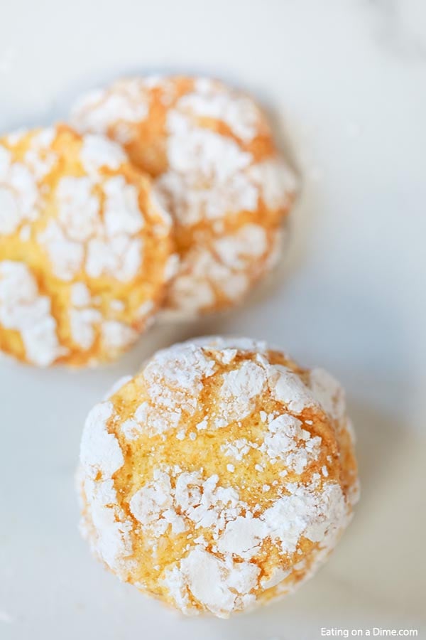 Lemon Cake Mix Cookies Lemon Crinkle Cookies