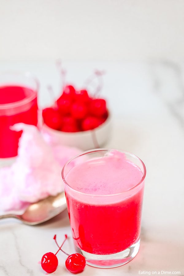 Try this easy kid friendly cotton candy drink recipe. You only need 2 ingredients to make this yummy cotton candy drink punch for kids and adults. 