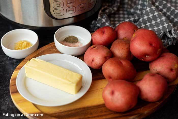 Ingredients to make these Instant Pot Red Potatoes 