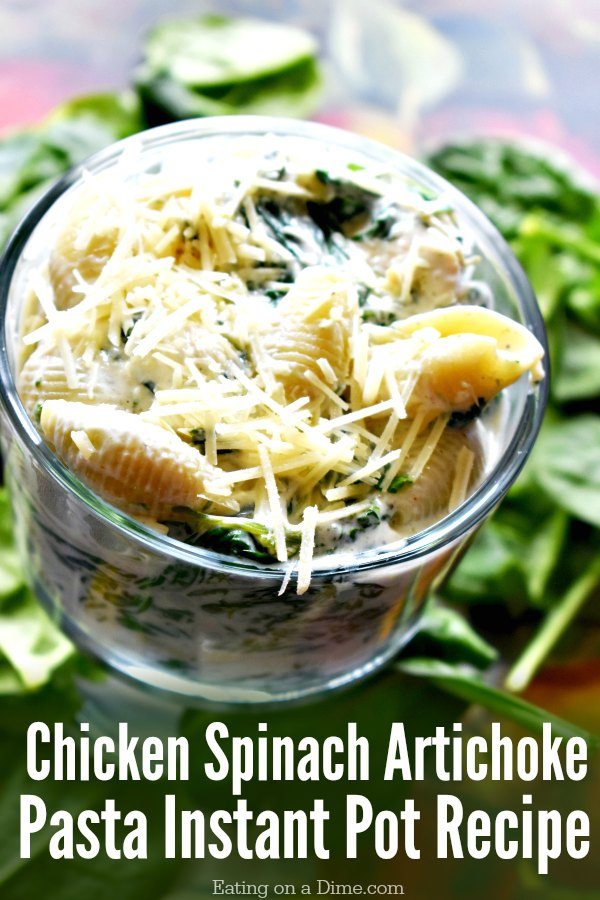 Chicken Artichoke Pasta Instant Pot Recipe- Delicious one ...