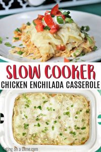 Crock Pot Chicken Enchilada Casserole Recipe - Chicken Enchiladas