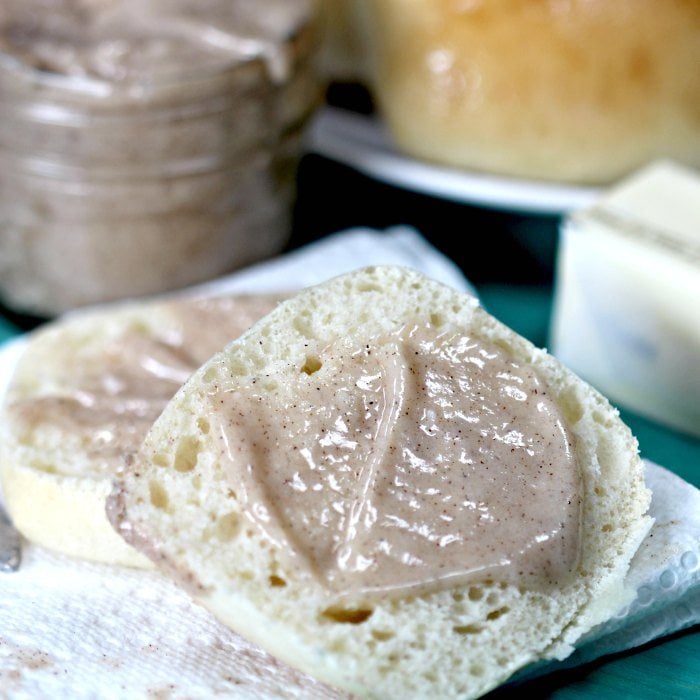 Enjoy Texas roadhouse cinnamon butter recipe at home with this easy copycat recipe. Serve with rolls and watch this butter disappear. 