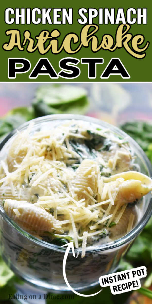instant pot spinach artichoke pasta
