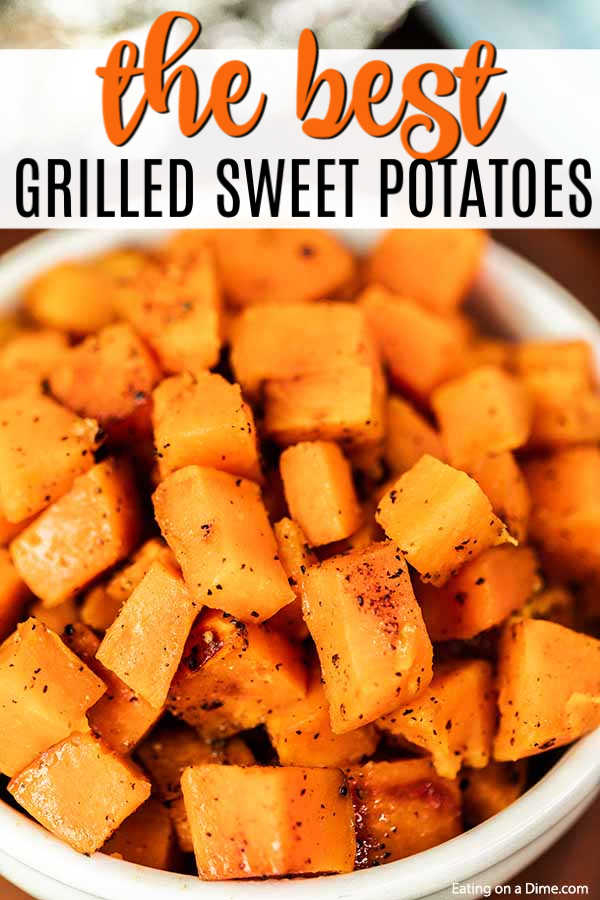 Try these Grilled Sweet Potatoes for a savory and sweet side dish that is delicious. You are going to love how easy this Grilled Sweet Potatoes Recipe is.