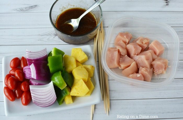 Hawaiian Chicken Kabobs Recipe - Packed with flavor and so easy!