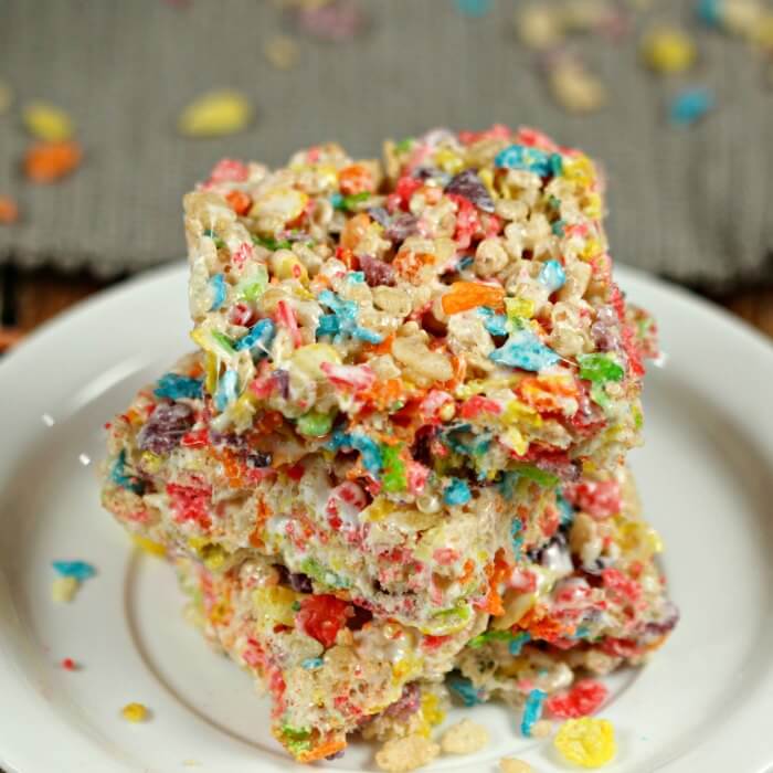 Fruity Pebble Treats - Easy Treat Bars the kids will love!