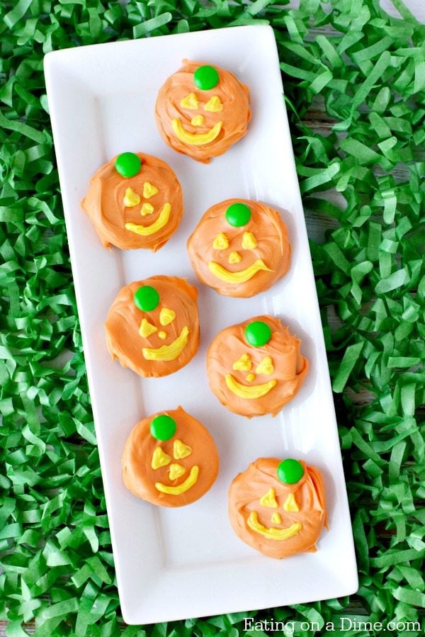 platter of halloween oreo cookies