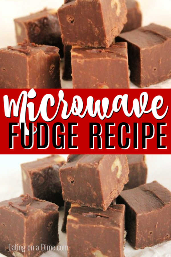 Here is the best microwave fudge recipe. This easy 3 ingredient fudge is so easy. Learn how to make fudge in the microwave. 