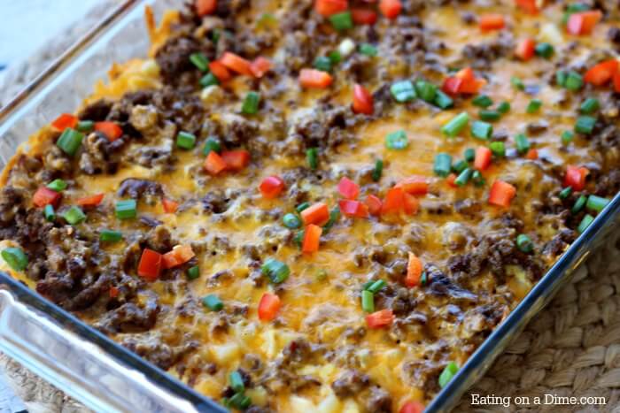 Try this Easy Sausage and Egg Breakfast Casserole Recipe today! The simple ingredients make this simple sausage breakfast casserole the best!