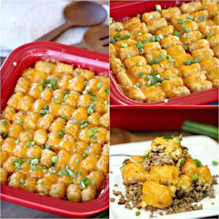 Try this easy Cheeseburger Tator Tot Casserole Recipe. An Easy Tator tot Casserole recipe that is loaded with cheese and packed with flavor. 