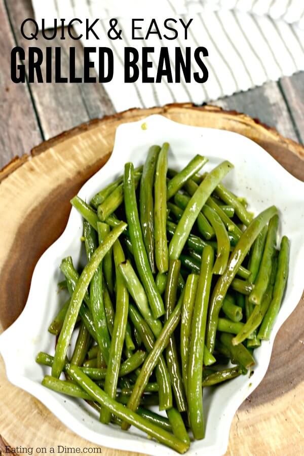 Do you need a quick side dish everyone will love? Try these tasty Grilled Green Beans. This side dish recipe is so simple and clean up is a breeze! 