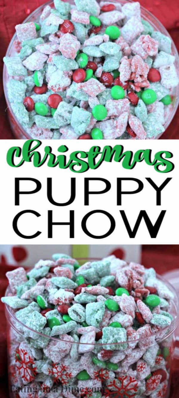 Christmas Puppy Chow Recipe Easy Chex Mix Muddy Buddies