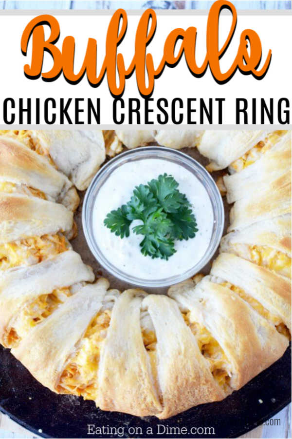Make this easy Buffalo Chicken Crescent Ring Recipe. It's the perfect appetizer and everyone will love this easy buffalo chicken. Try Crescent ring recipes.