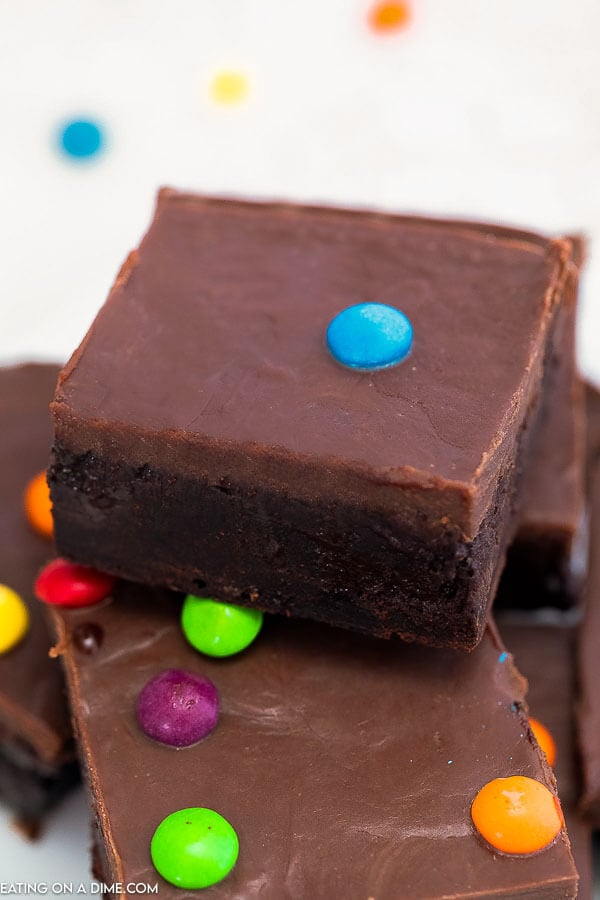 Cosmic Brownies stacked on a plate