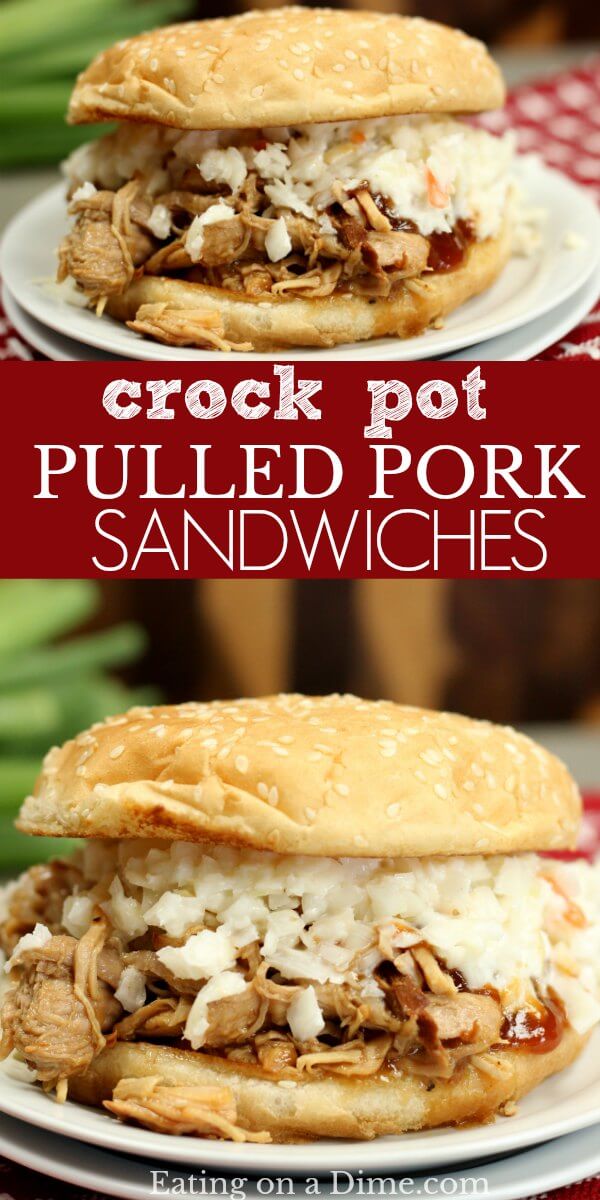 Crock pot Pulled Pork Sandwich Recipe - Best pulled pork sandwiches