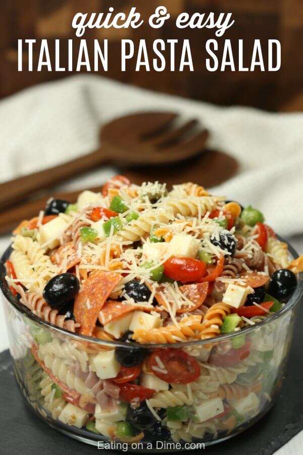 Italian pasta salad recipe - Easy Italian pasta salad