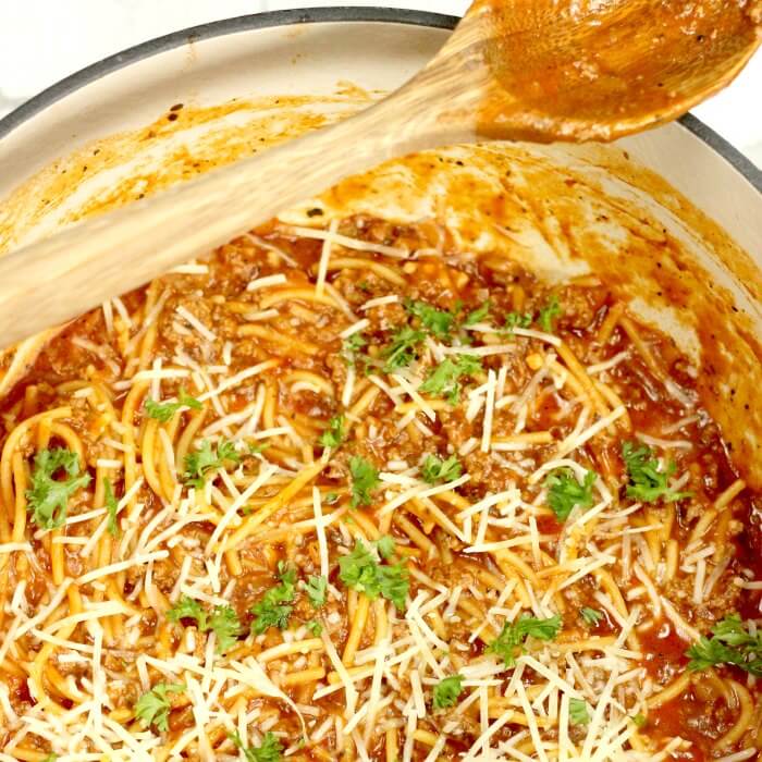 One Pot Spaghetti Recipe - how to make One Pot Spaghetti