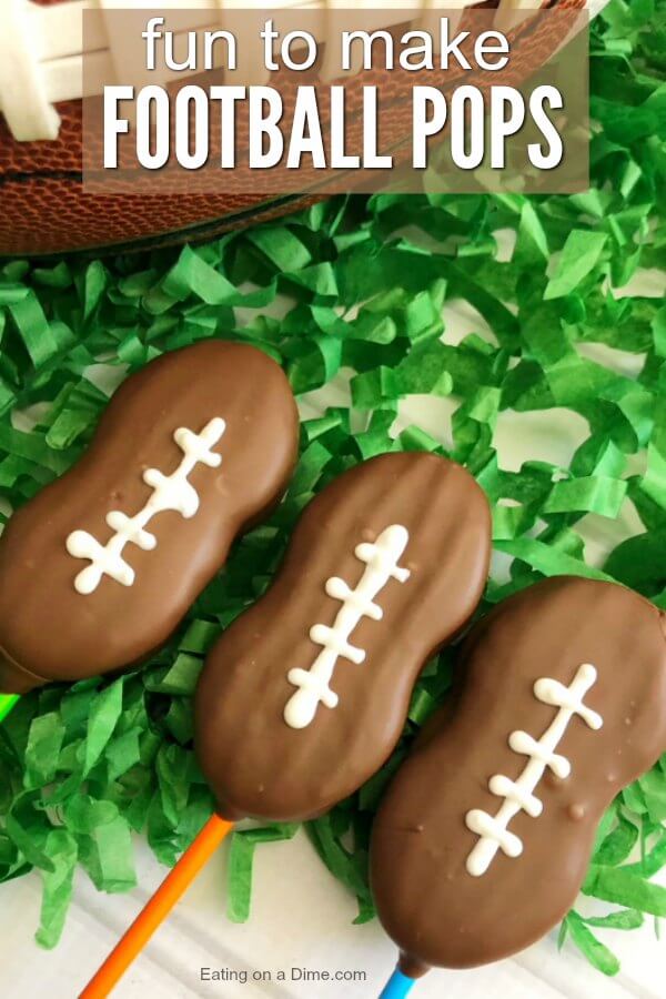 Try making these football cookie pops for your next game day party. Football pops are so easy to make. Learn how to make football pops that are so yummy.