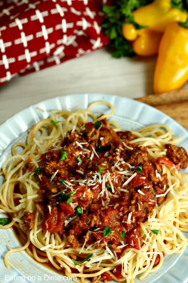 Instant Pot Spaghetti Sauce Recipe - Homemade Spaghetti Sauce