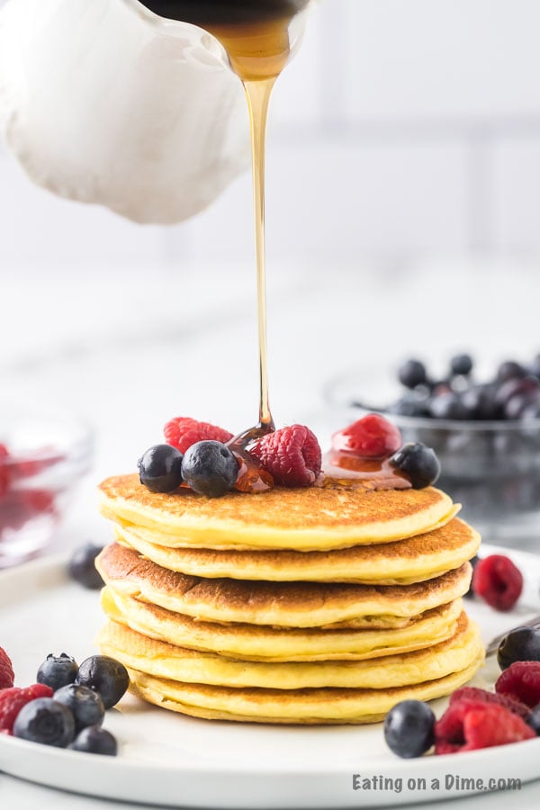 Grinch Pancakes - Eating on a Dime